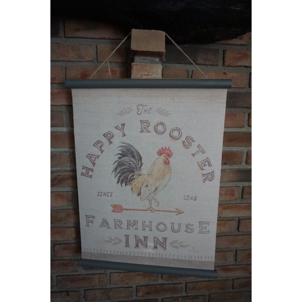 Rooster Farmhouse Kitchen Sign Large 25" Country Primitive Farm Home Decor New